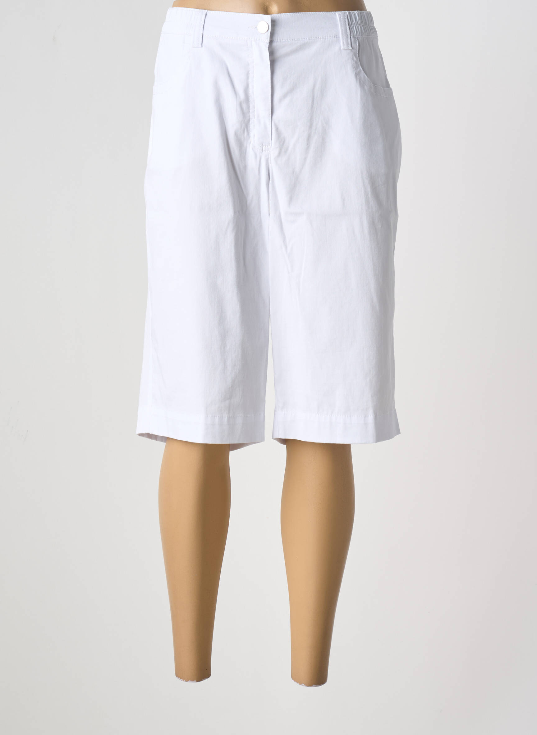 Bermudas elastinė dydis normala dydis baltas ADELINA BY SCHEITER moteris