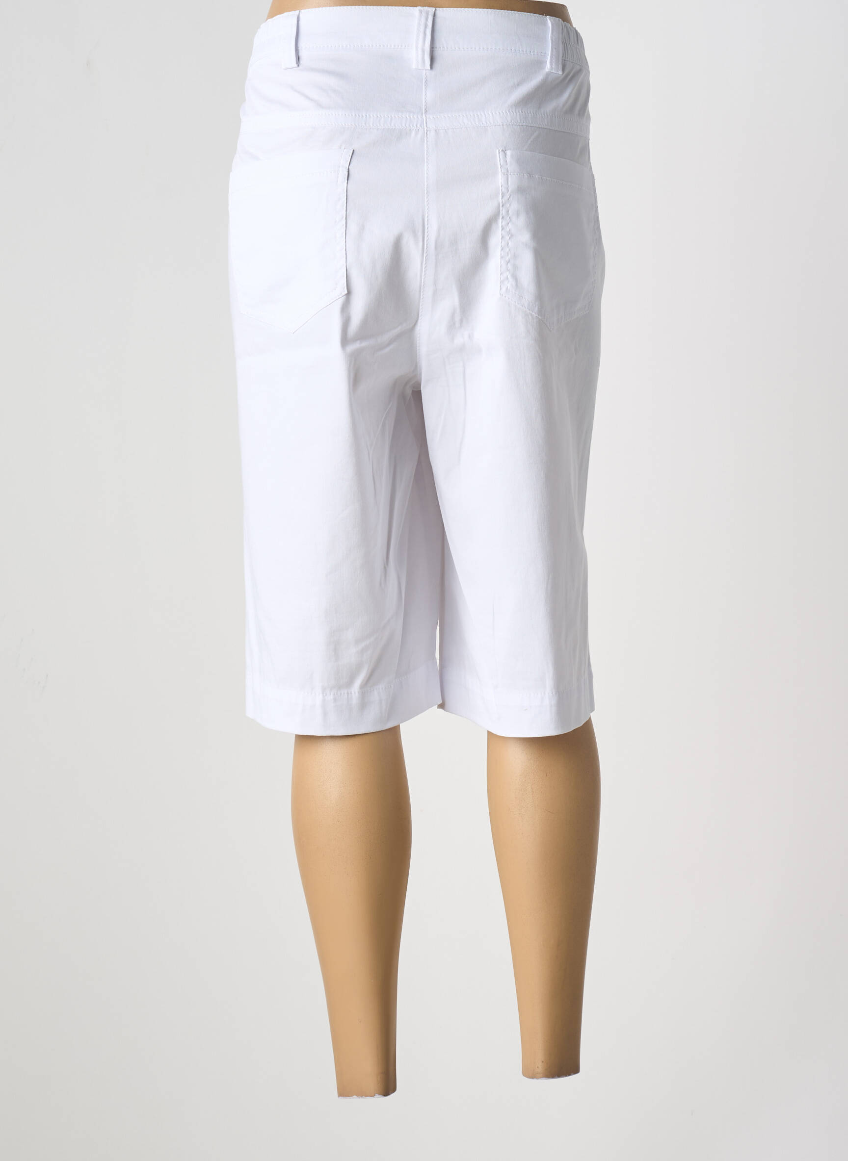 Bermudas elastinė dydis normala dydis baltas ADELINA BY SCHEITER moteris
