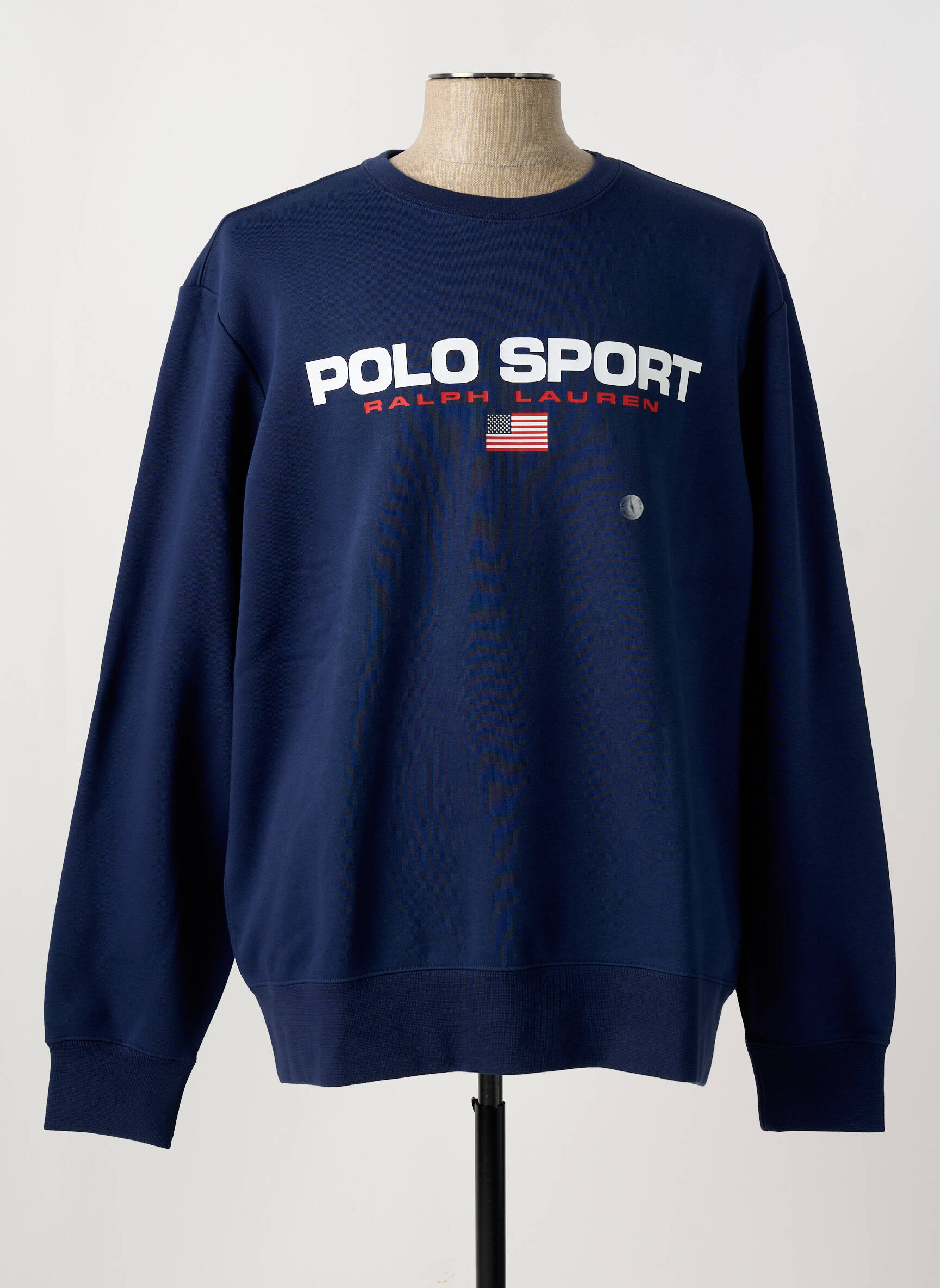 Mikroskopas tamprumas ilgos rankovės mėlyna RALPH LAUREN vyras