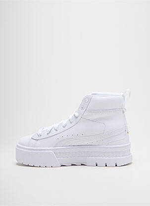 Bėgimo bateliai platforma kulnas nuo 4 iki 6 cm baltas PUMA moteris
