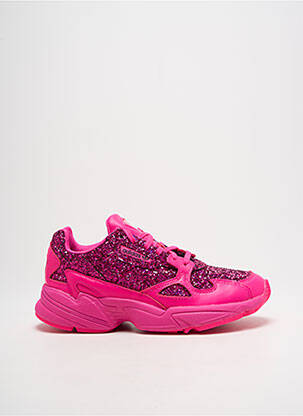 Bėgimo bateliai blizgučių audimas, blizgus audimas kulnas nuo 4 iki 6 cm rožinė ADIDAS moteris