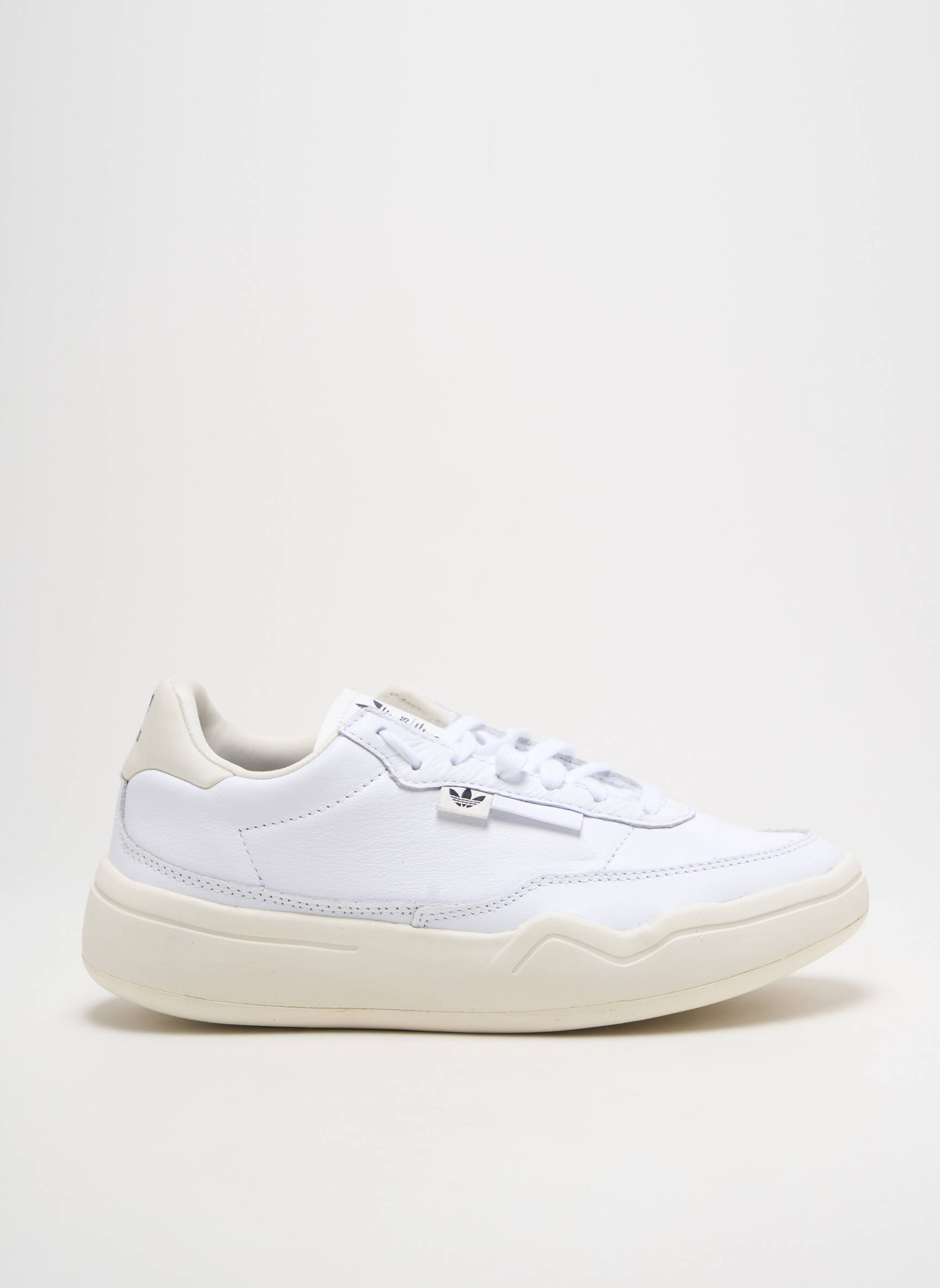 Bėgimo bateliai apvalus mygtukas kulnas nuo 4 iki 6 cm baltas ADIDAS moteris