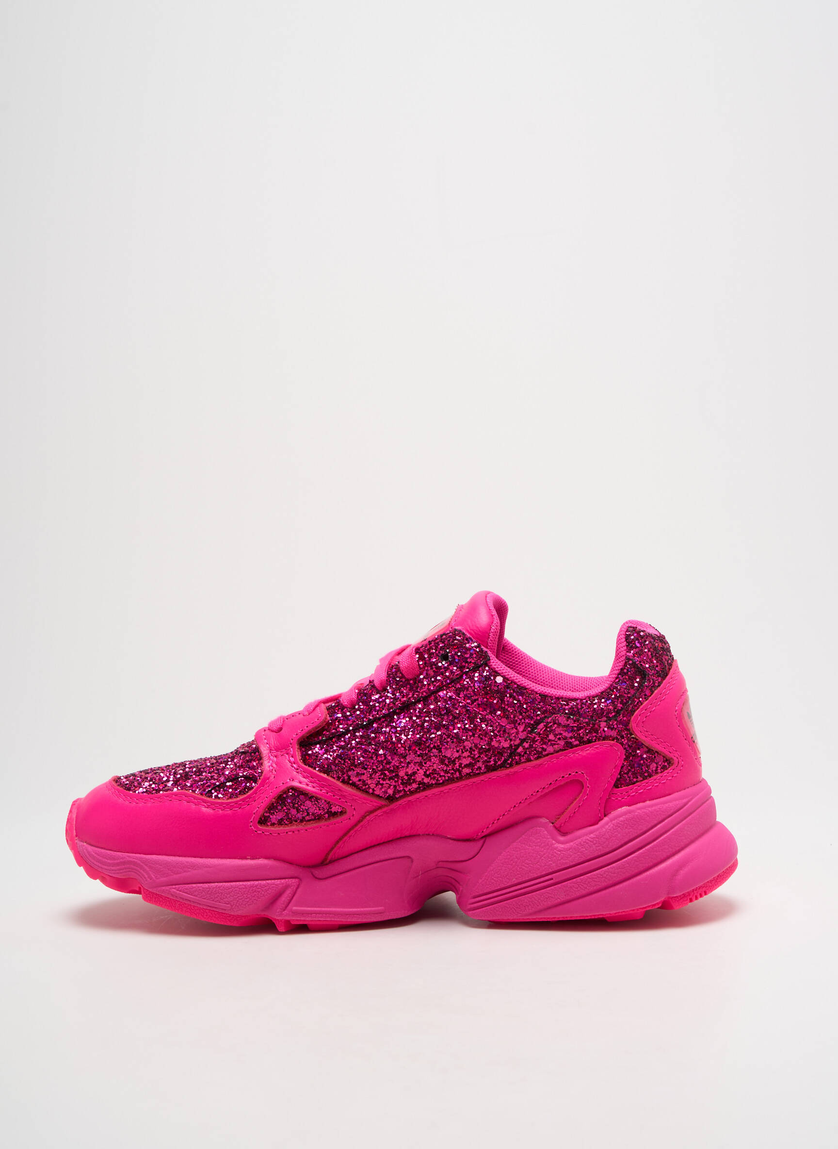 Bėgimo bateliai blizgučių audimas, blizgus audimas kulnas nuo 4 iki 6 cm rožinė ADIDAS moteris
