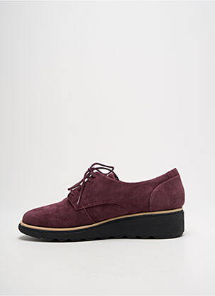 Derbiai nubuko audinys plokščias kulnas iki 3 cm violetinis CLARKS moteris