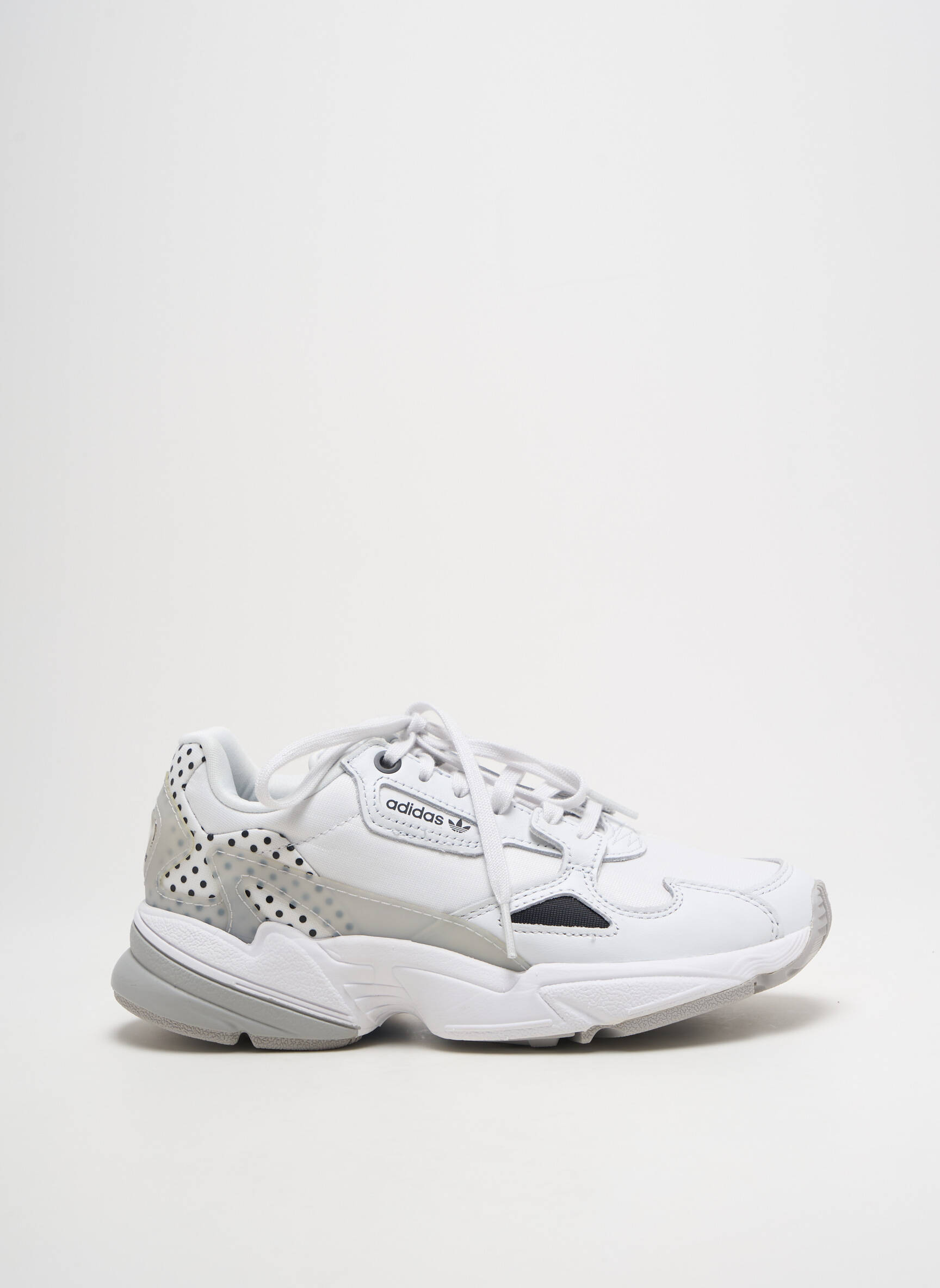 Bėgimo bateliai apvalus mygtukas kulnas nuo 4 iki 6 cm baltas ADIDAS moteris