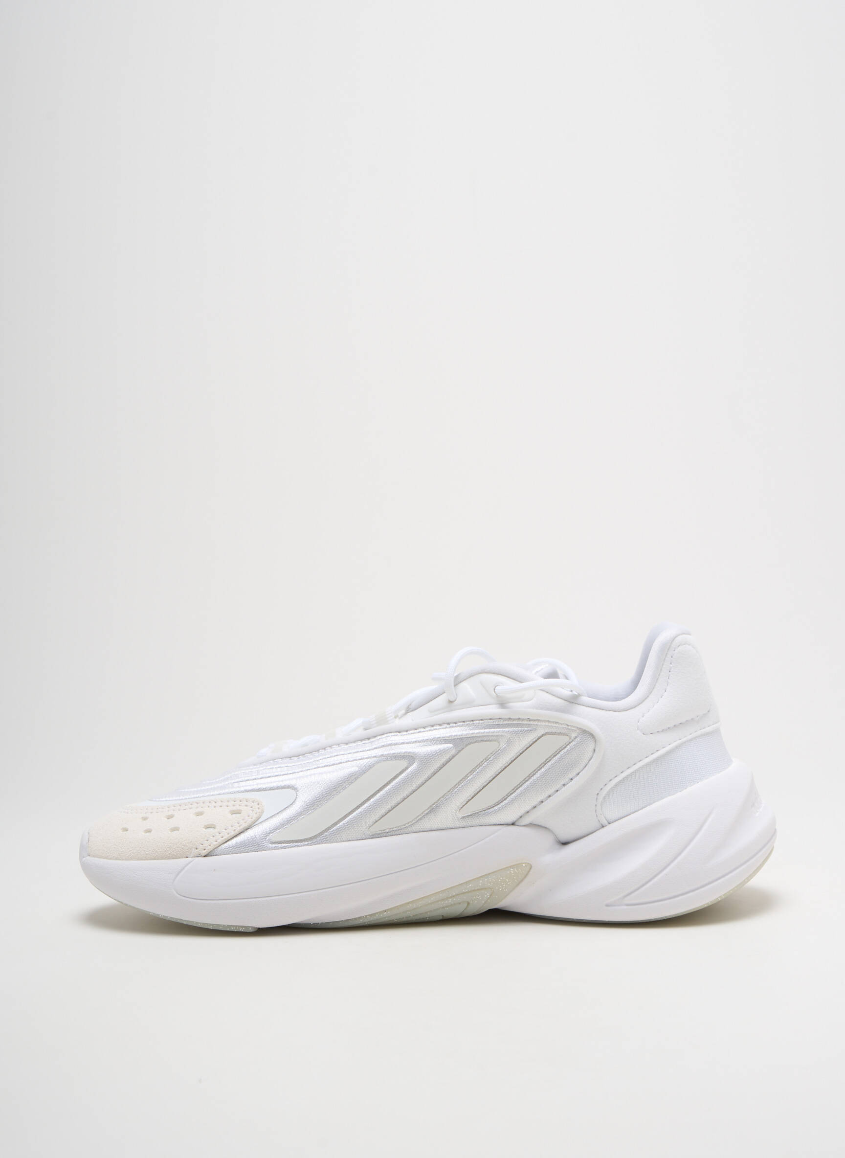 Bėgimo bateliai satino audinys kulnas nuo 4 iki 6 cm baltas ADIDAS moteris