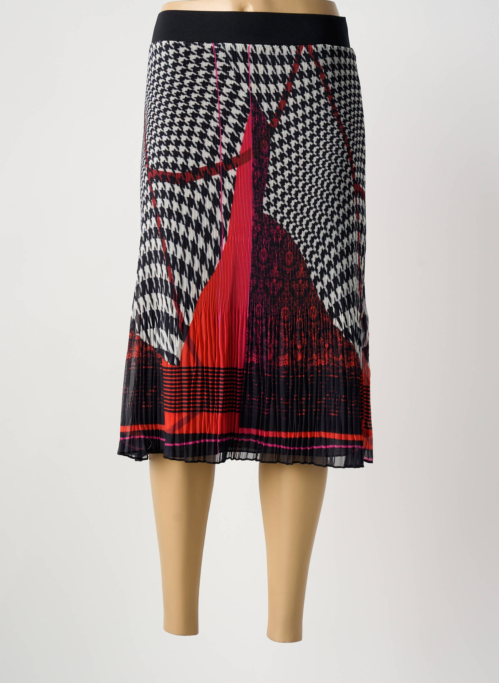 Pusilgis sijonas elastinė dydis juodas IMPULSION moteris