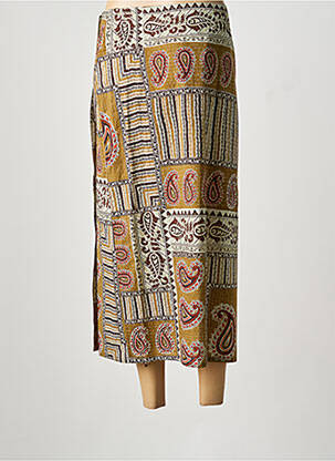 Ilgas sijonas fantazijos raštas žalias DIEGA moteris