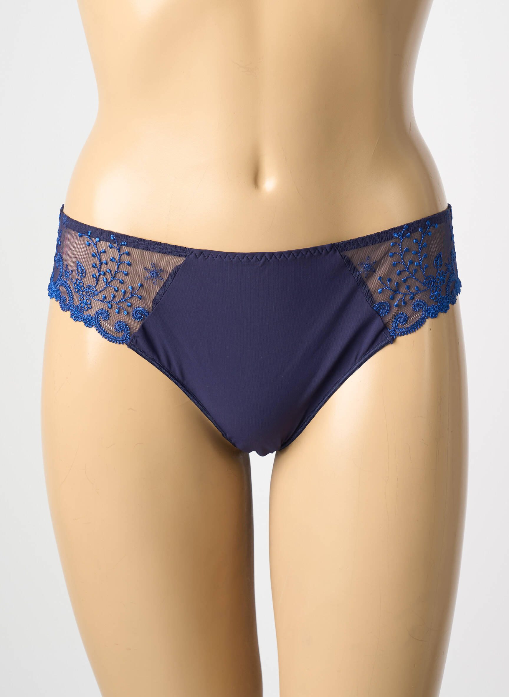 Tanga siuvinėjimas mėlyna SIMONE PERELE moteris
