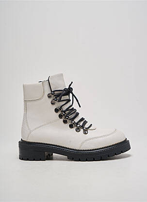 Batai/botai žemas kulnas plokščias kulnas iki 3 cm baltas HOOPER SHOES moteris