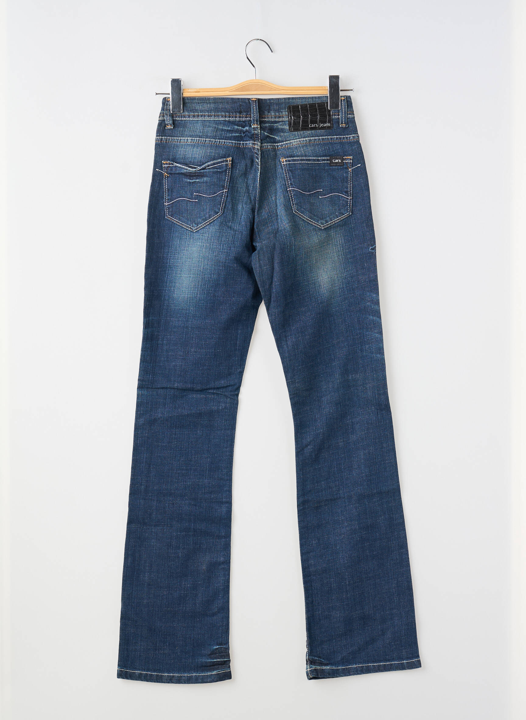 Tiesios kirpimo džinsai tamprumas maža dydžio mėlyna CARS JEANS moteris