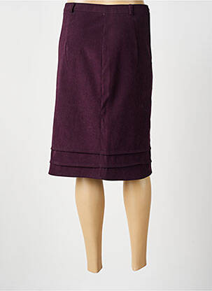 Pusilgis sijonas tiesi kirpimas violetinis BEVERLY moteris