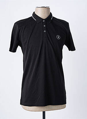 Polo jersey audinys trumpas rankovės juodas LE TEMPS DES CERISES vyras