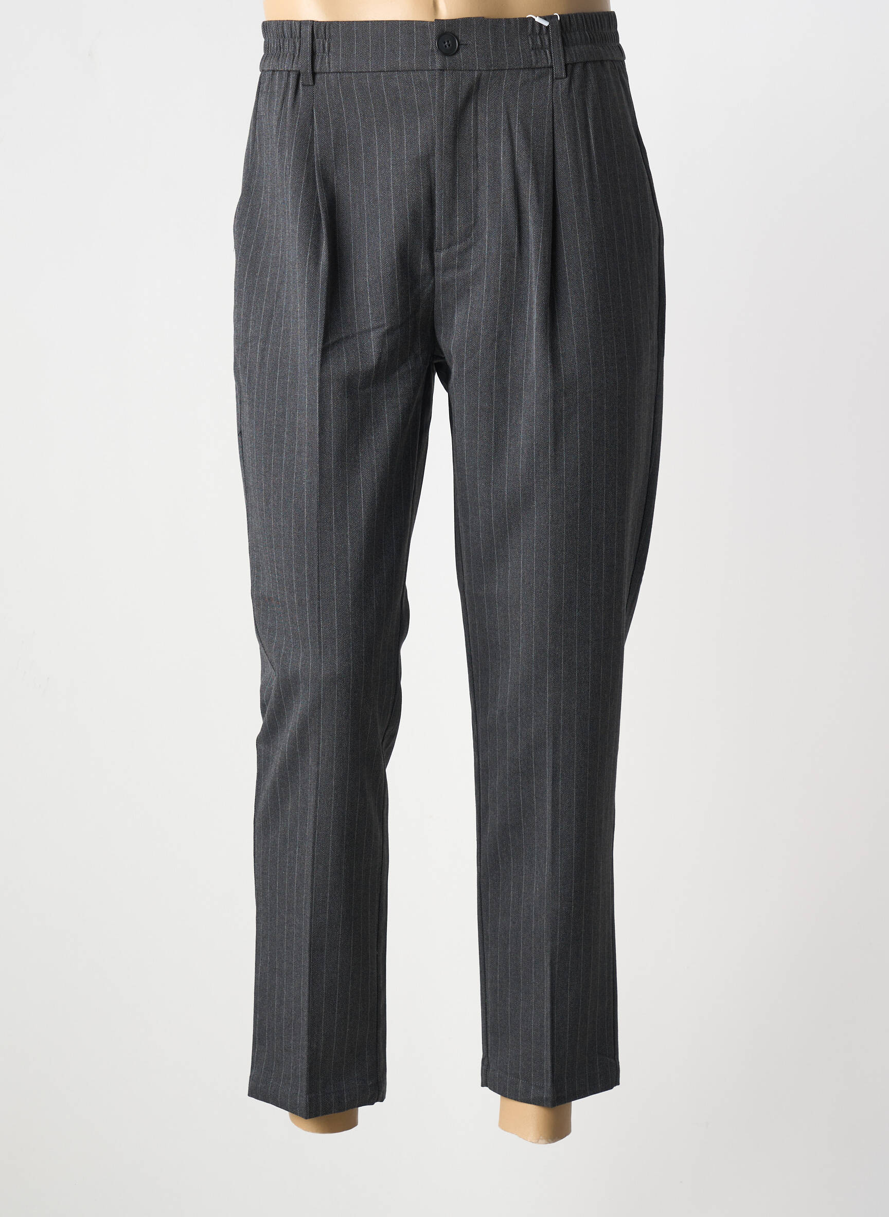 7/8 kelnės aukšta talija aukšta talija pilka CASUAL FRIDAY vyras