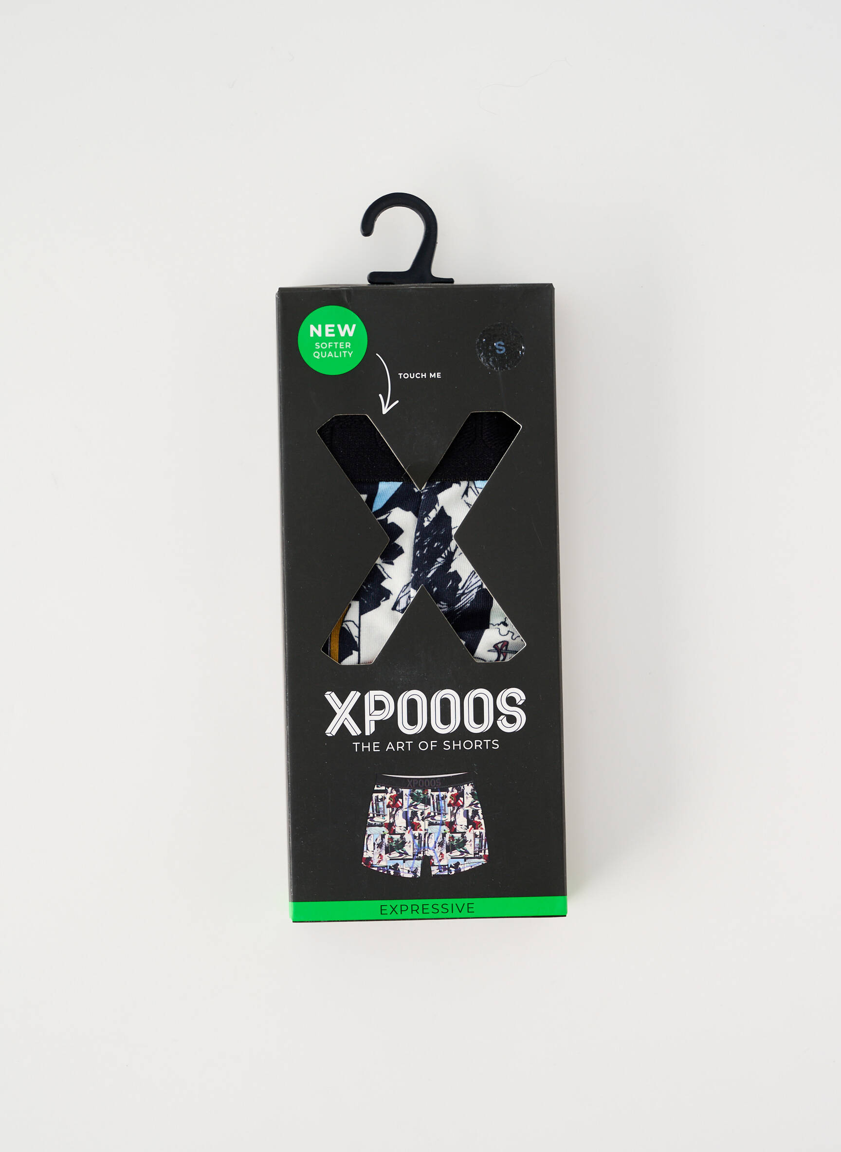 Bokseris fantazijos raštas baltas XPOOOS vyras