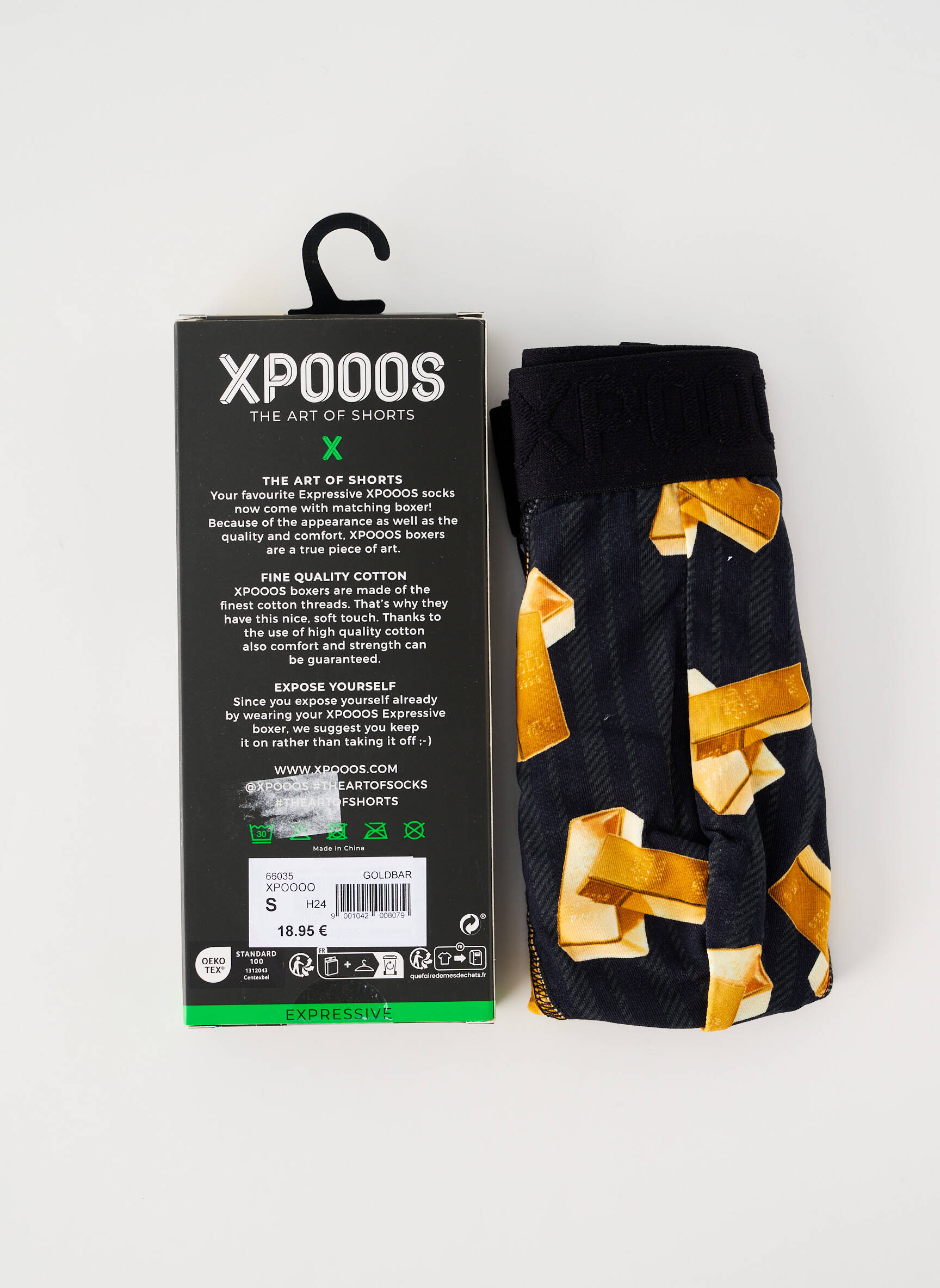 Bokseris fantazijos raštas geltona XPOOOS vyras