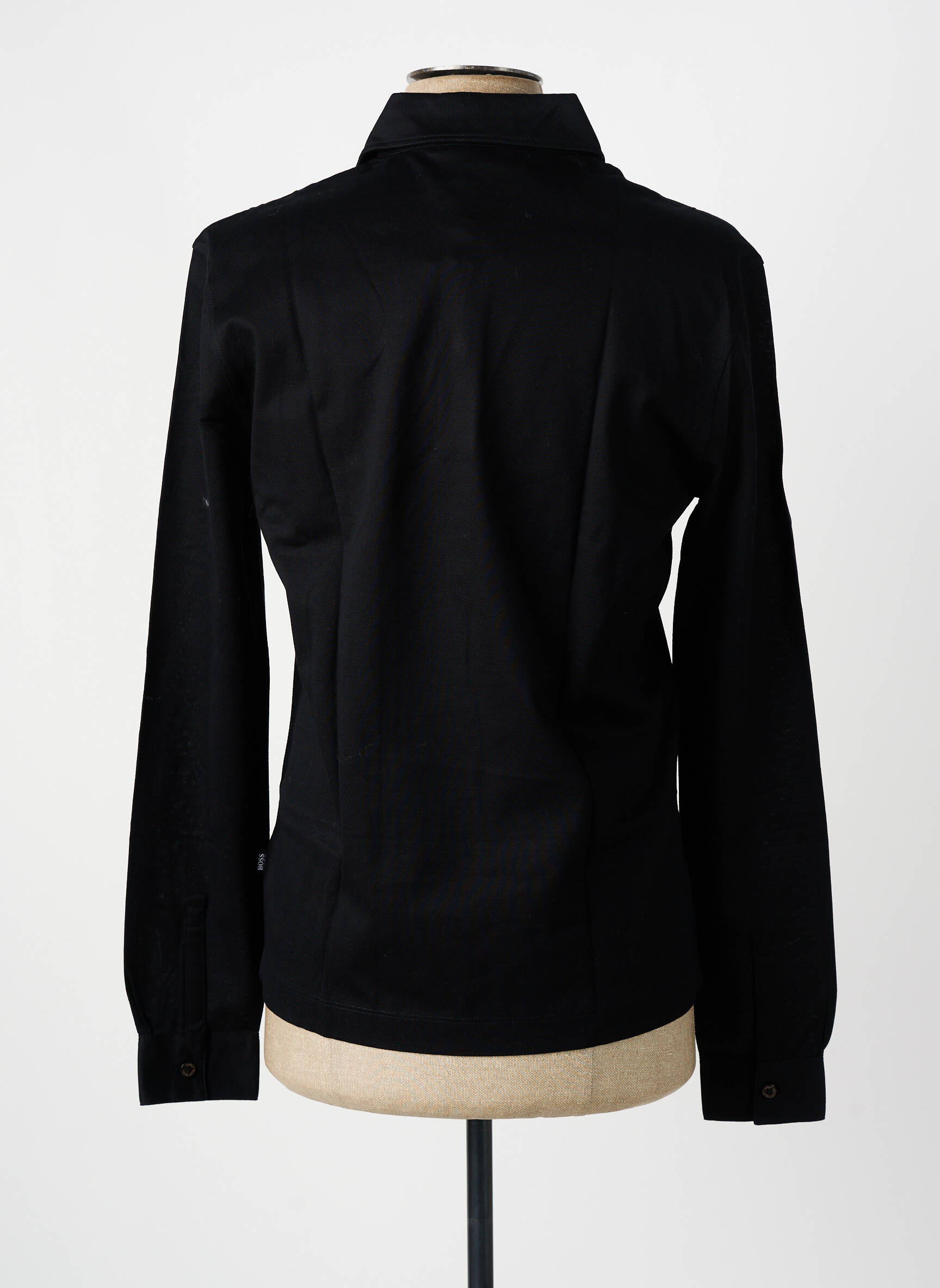 Polo ilgos rankovės ilgos rankovės juodas HUGO BOSS vyras