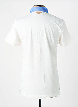 Polo jersey audinys trumpas rankovės baltas AERONAUTICA vyras