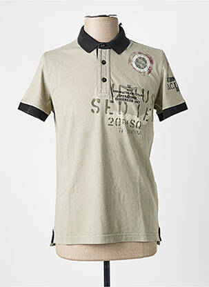 Polo jersey audinys trumpas rankovės žalias AERONAUTICA vyras
