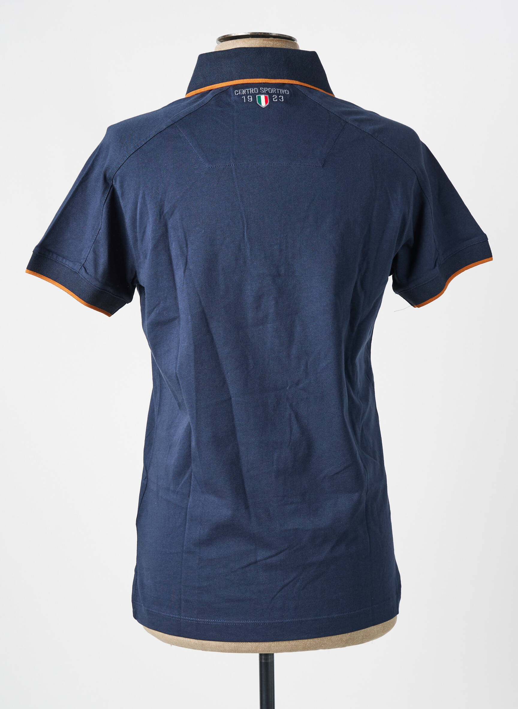 Polo jersey audinys trumpas rankovės mėlyna AERONAUTICA vyras