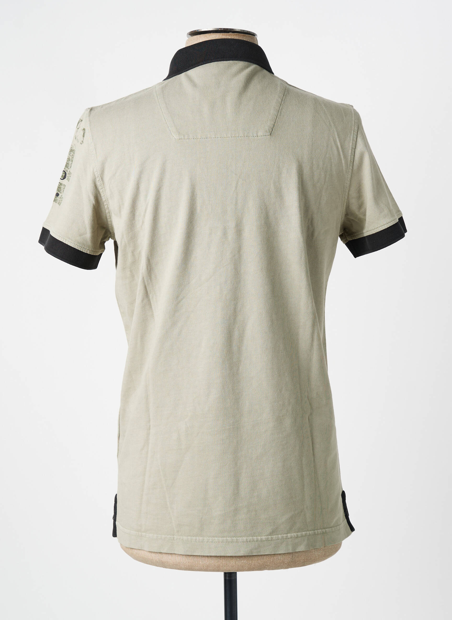 Polo jersey audinys trumpas rankovės žalias AERONAUTICA vyras