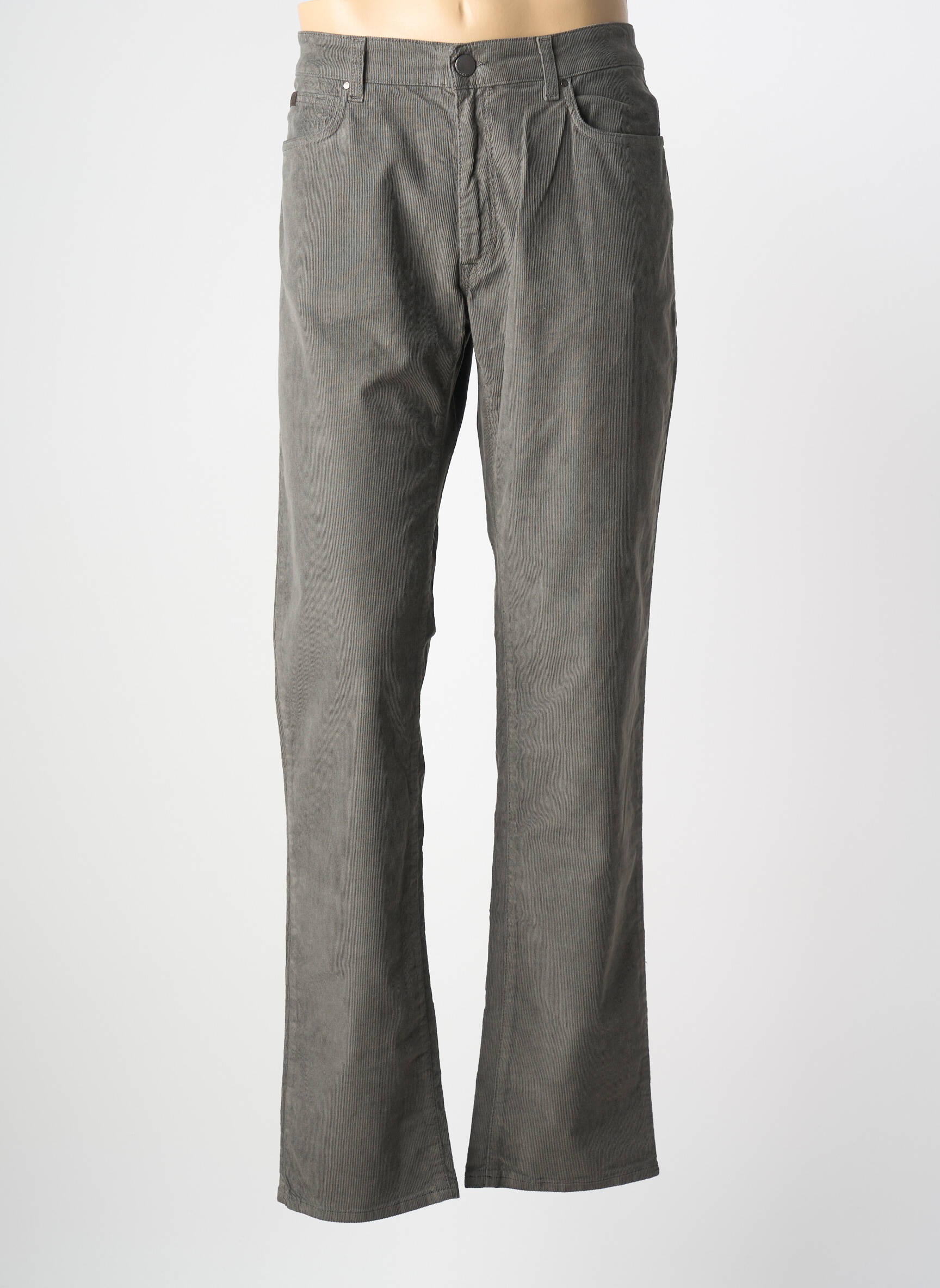 Lieknos kelnės aksomo audimas normala dydis pilka TRUSSARDI JEANS vyras