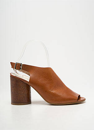 Sandalai/nu pėdos satino audinys kulnas nuo 7 iki 9 cm rudas MAISON MARTIN MARGIELA moteris