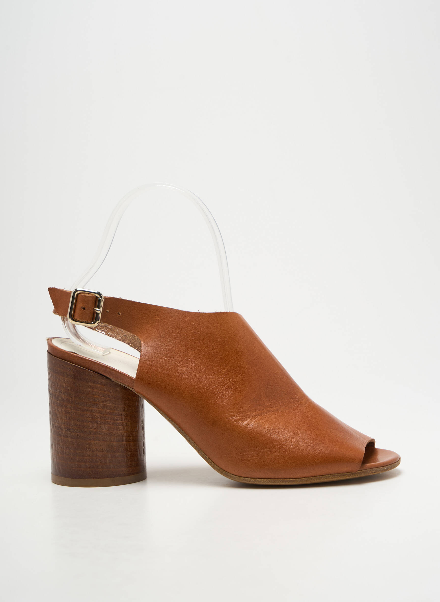 Sandalai/nu pėdos satino audinys kulnas nuo 7 iki 9 cm rudas MAISON MARTIN MARGIELA moteris