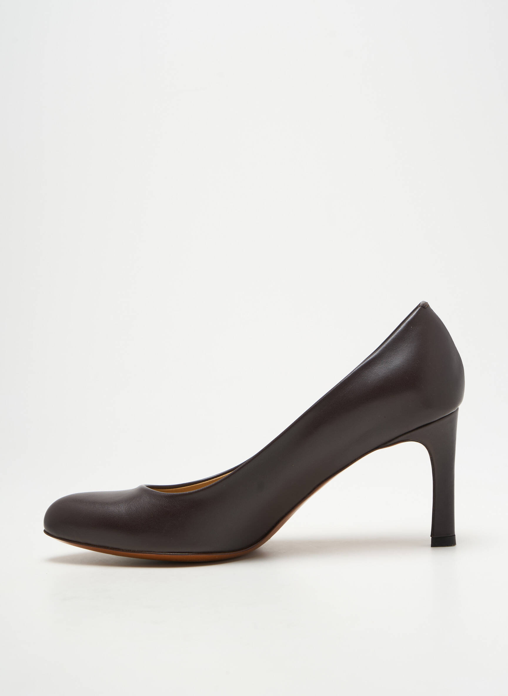 Aukštakulniai satino audinys kulnas nuo 7 iki 9 cm rudas JIL SANDER moteris