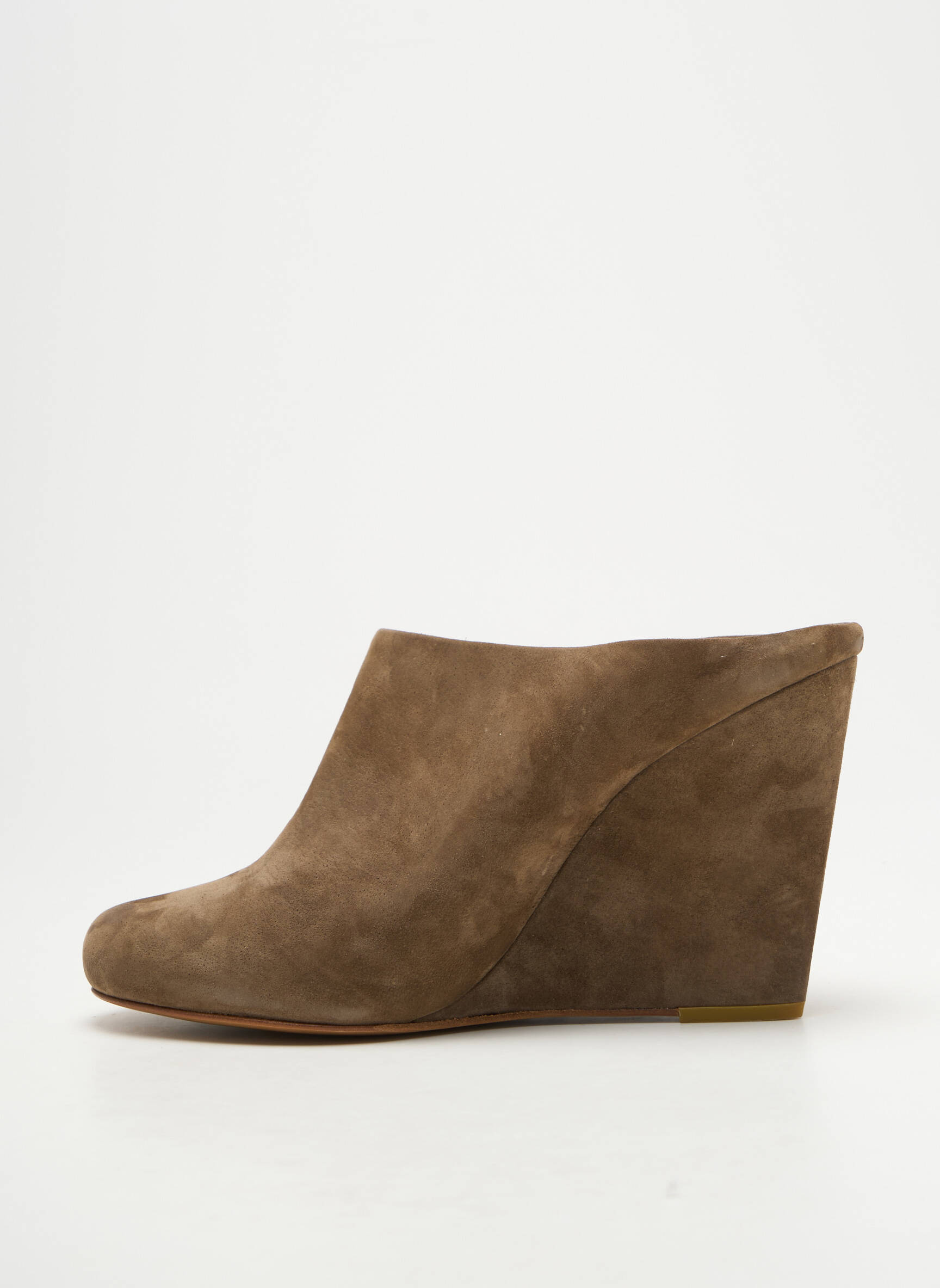 Mule/sabotai odinė išorinė padas kulnas nuo 7 iki 9 cm žalias AVRIL GAU moteris