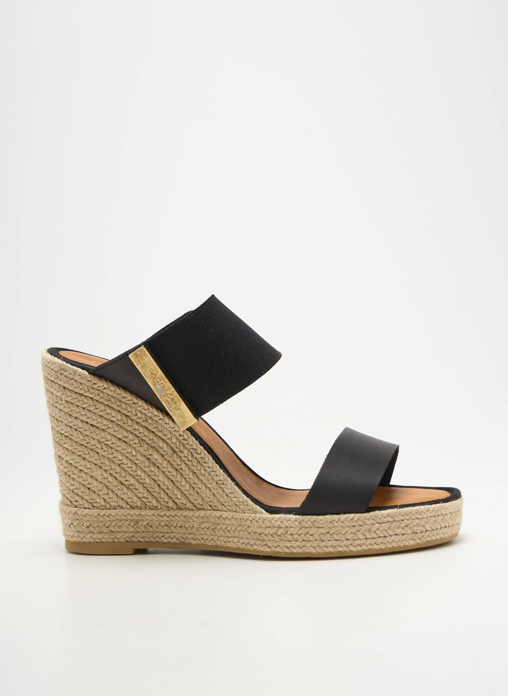 Mule/sabotai atvira pabaiga 10 cm ir daugiau aukštakulniai juodas CASTELLER moteris