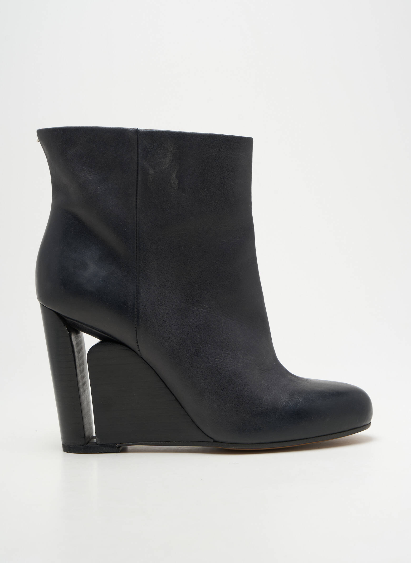 Batai/botai satino audinys 10 cm ir daugiau aukštakulniai juodas MAISON MARTIN MARGIELA moteris