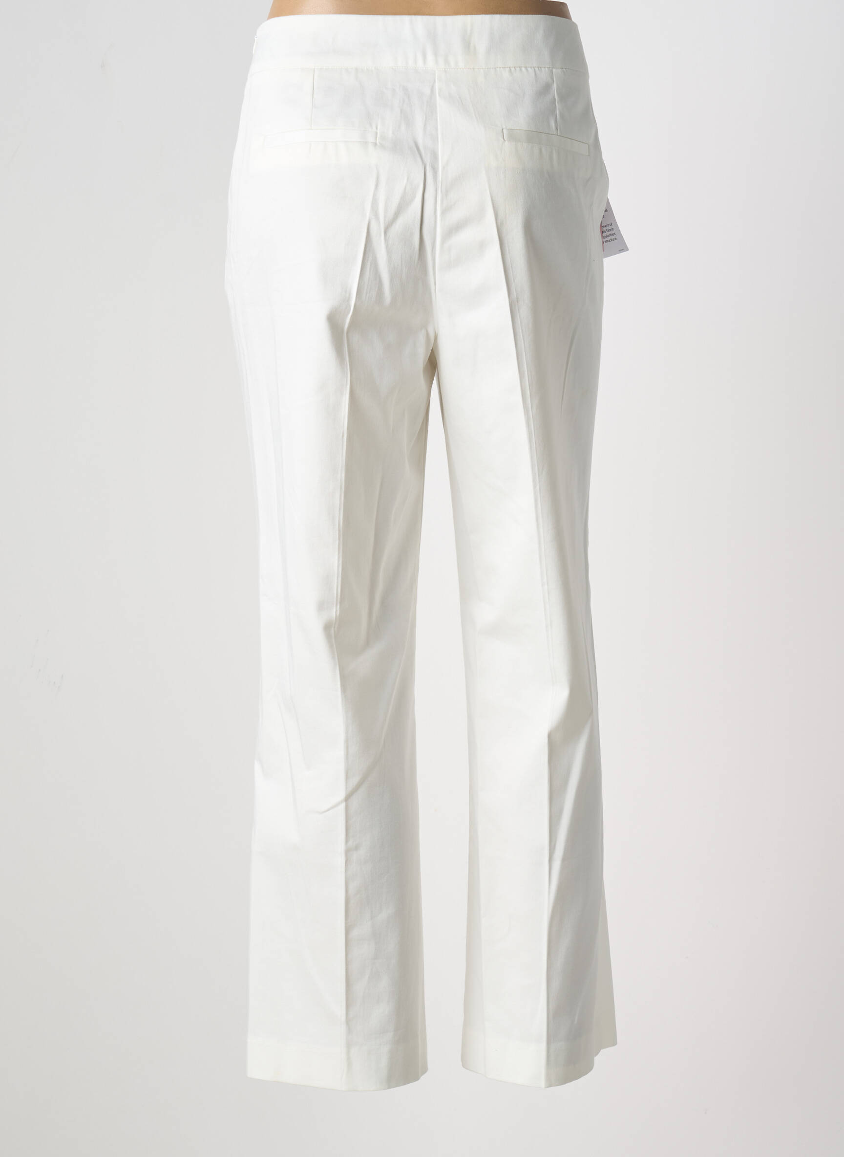 Tiesi kelnė popelinos audinys, kuris pasižymi lygiu ir tankiu paviršiumi. aukšta talija baltas WEINBERG moteris