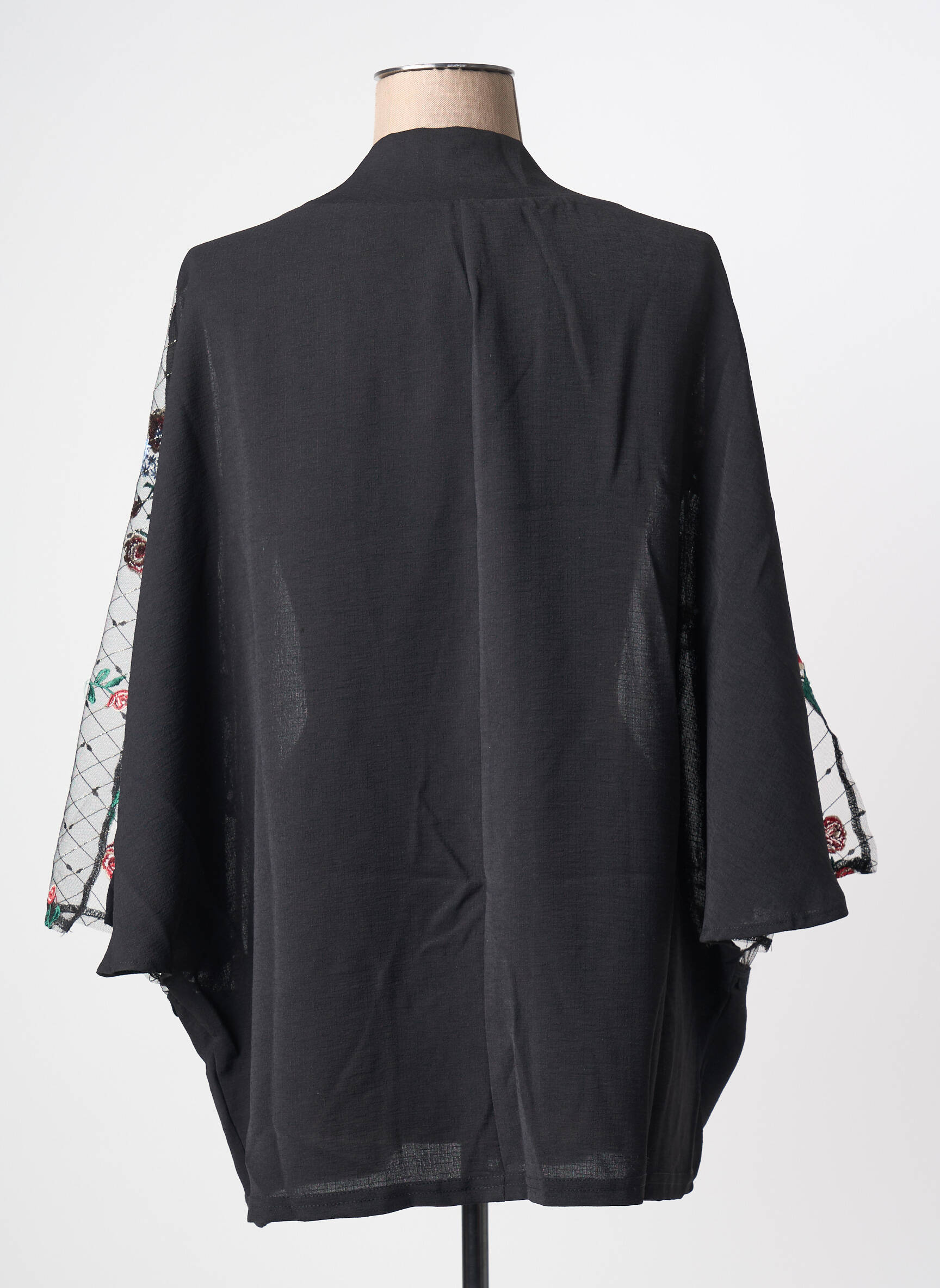 Kimono striukė col v juodas MULTIPLES moteris