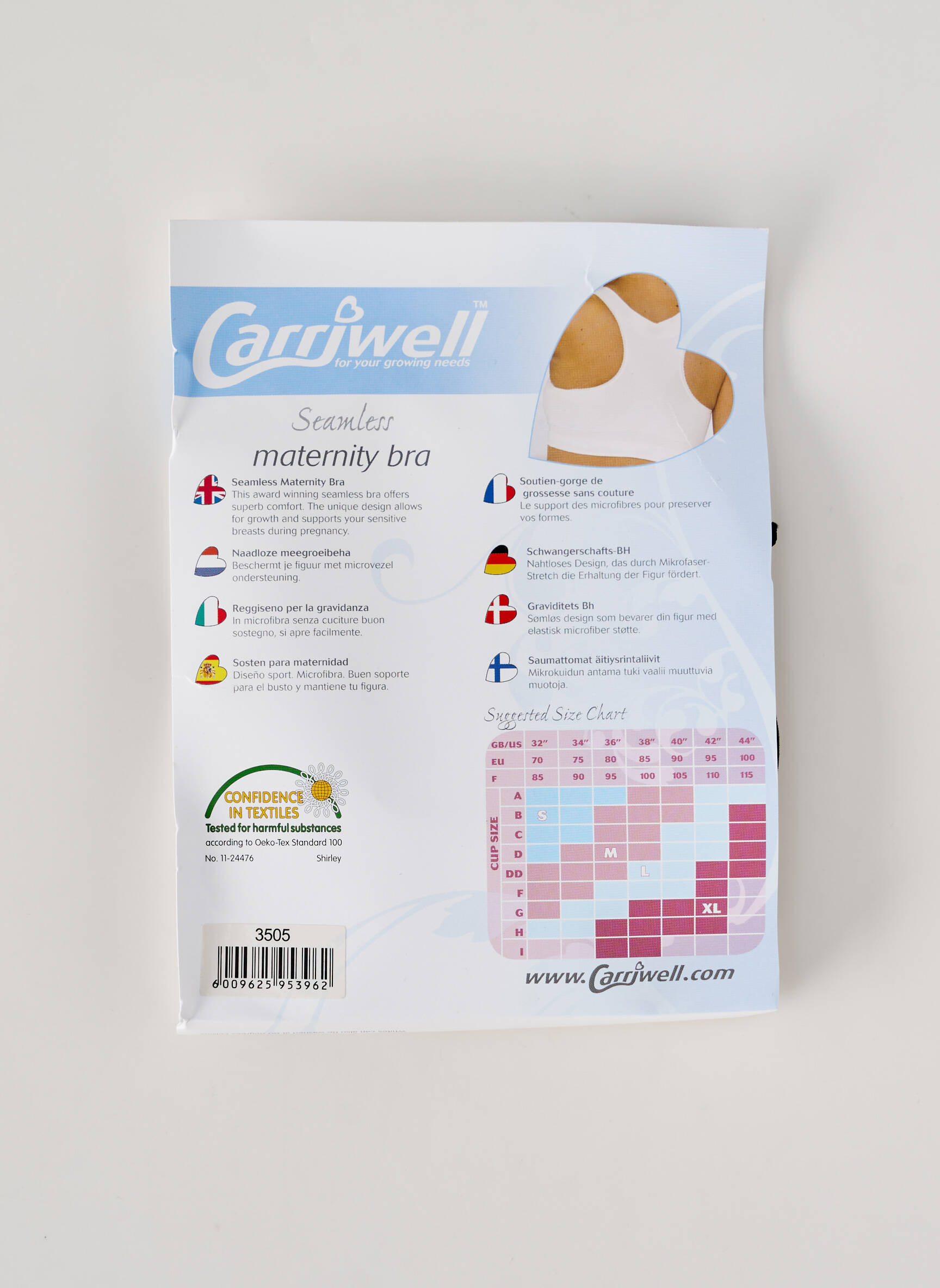 Nėštumo apatinis trikotažas tamprumas juodas CARRIWELL moteris