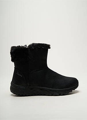 Batai/botai apvalus mygtukas plokščias kulnas iki 3 cm juodas SKECHERS moteris