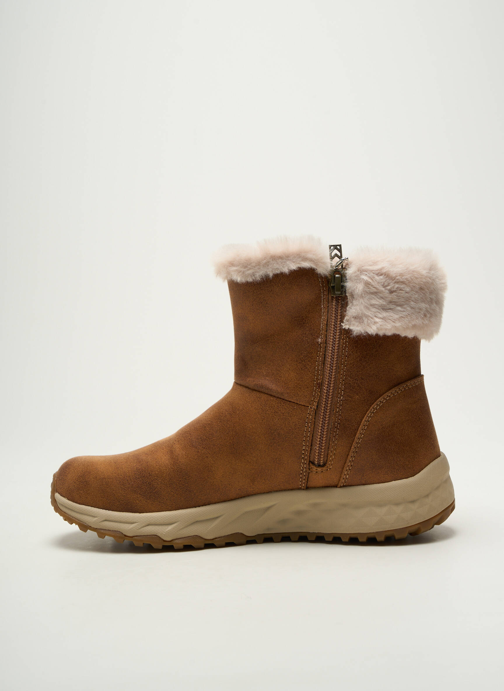 Batai/botai pamušalas plokščias kulnas iki 3 cm rudas SKECHERS moteris