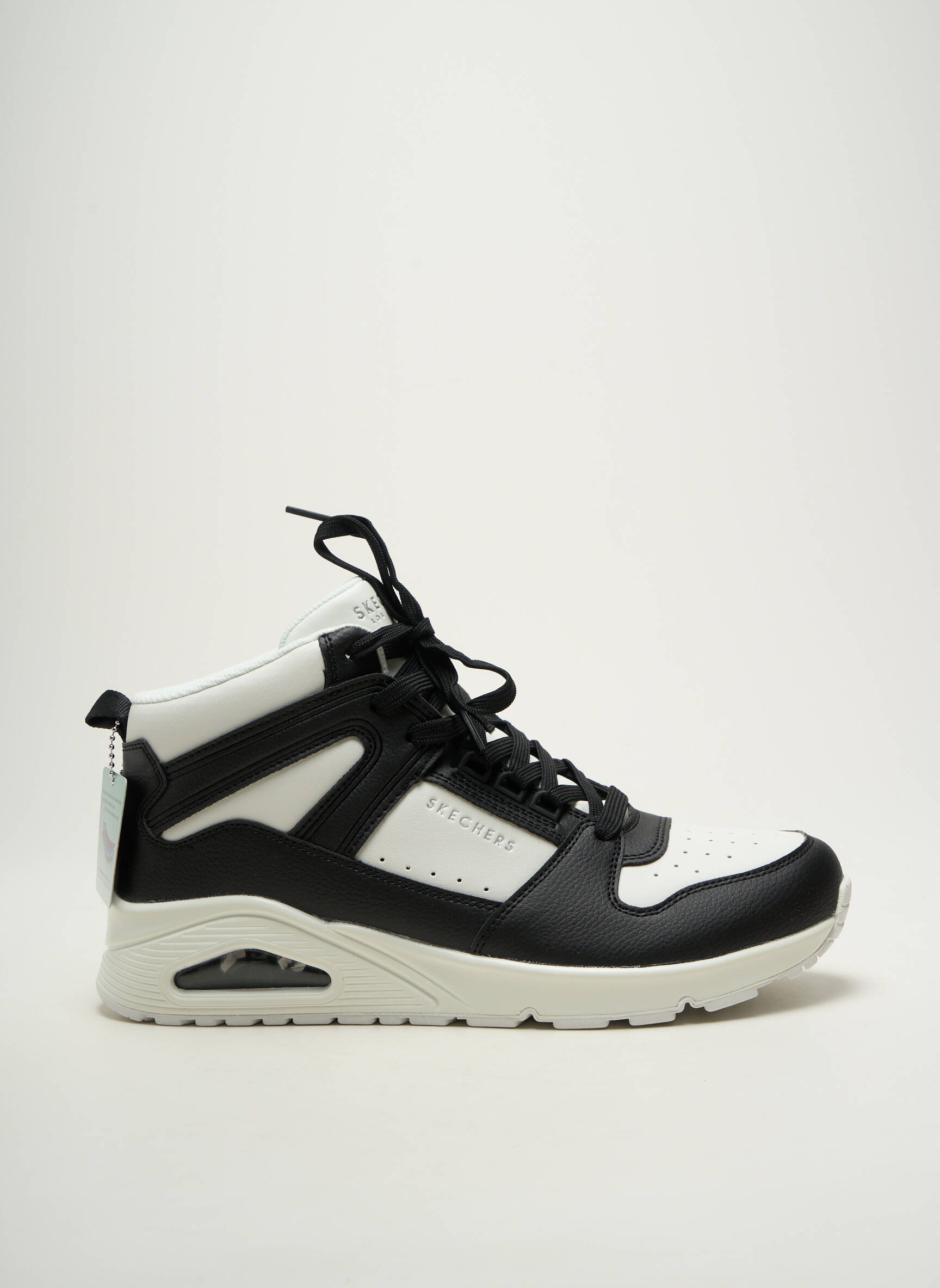 Bėgimo bateliai lygus audinys kulnas nuo 4 iki 6 cm juodas SKECHERS moteris