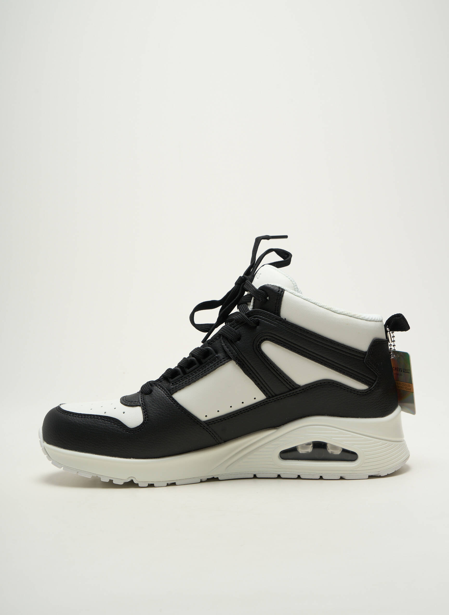 Bėgimo bateliai lygus audinys kulnas nuo 4 iki 6 cm juodas SKECHERS moteris