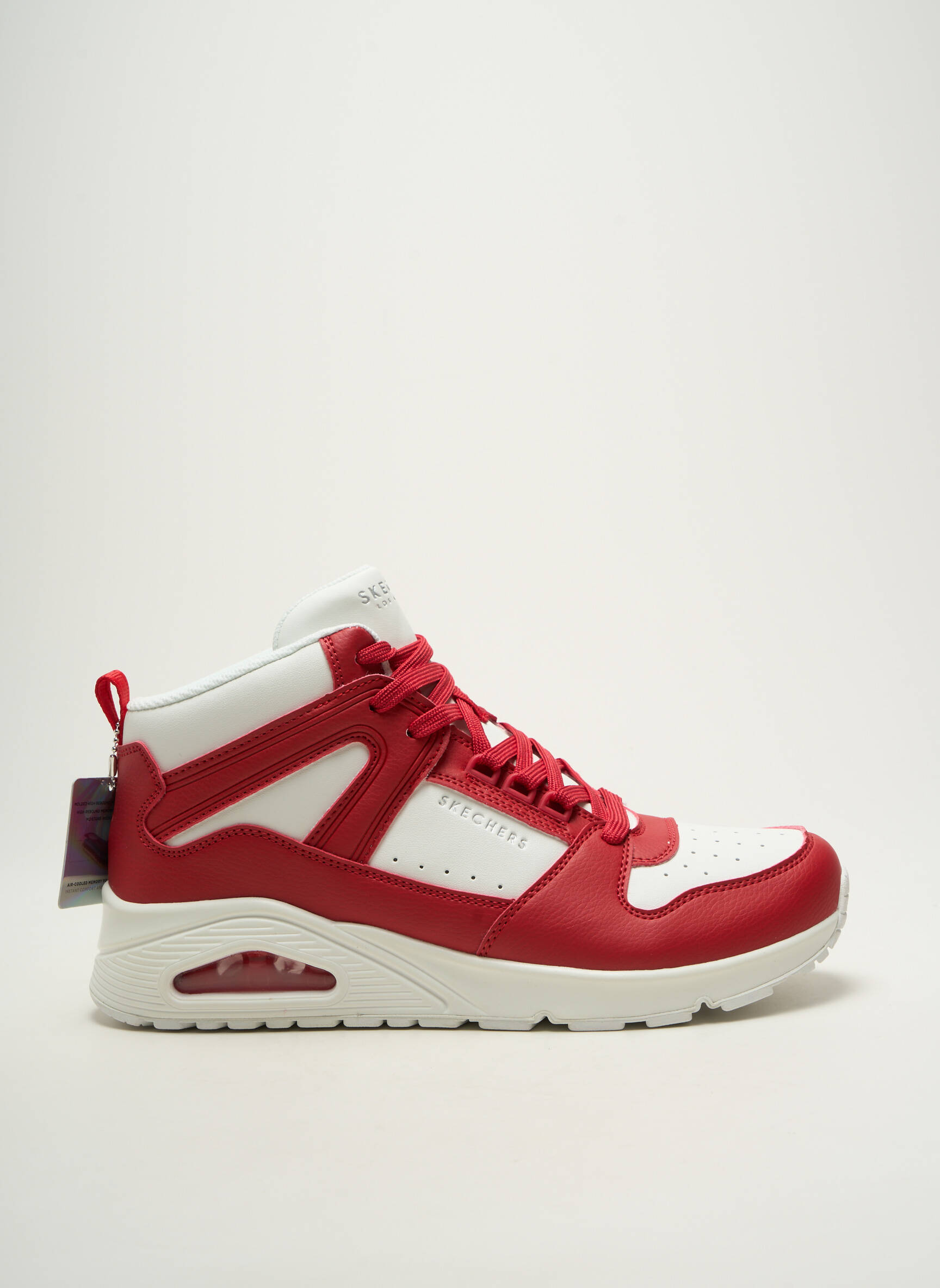 Bėgimo bateliai lygus audinys kulnas nuo 4 iki 6 cm raudona SKECHERS moteris