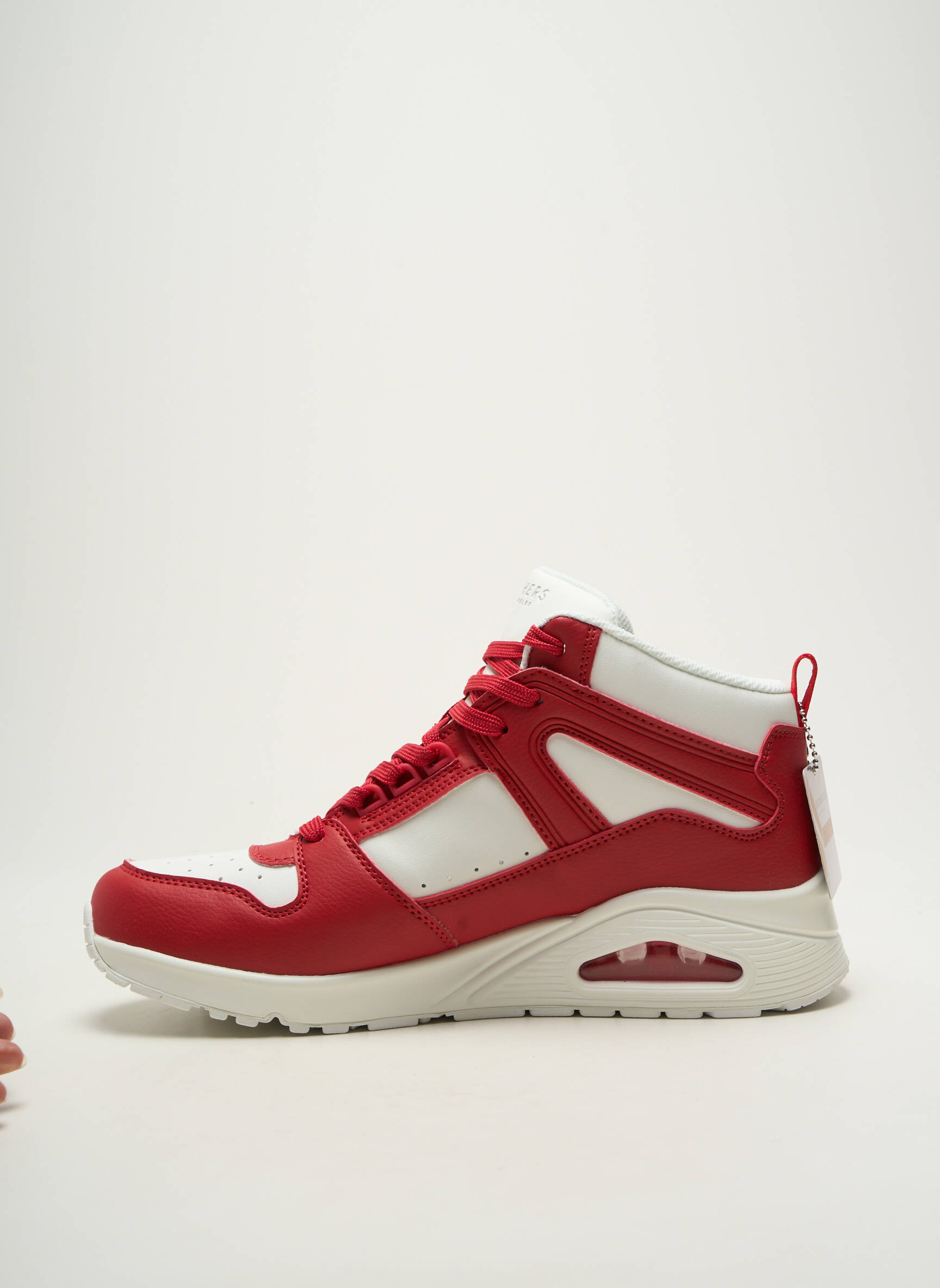 Bėgimo bateliai lygus audinys kulnas nuo 4 iki 6 cm raudona SKECHERS moteris
