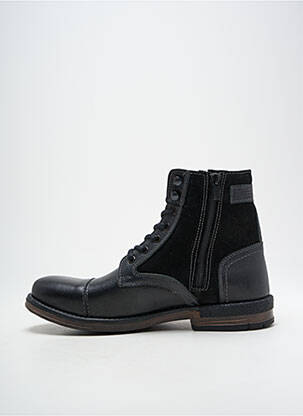 Batai/botai satino audinys žemas kulnas juodas HOOPER SHOES vyras