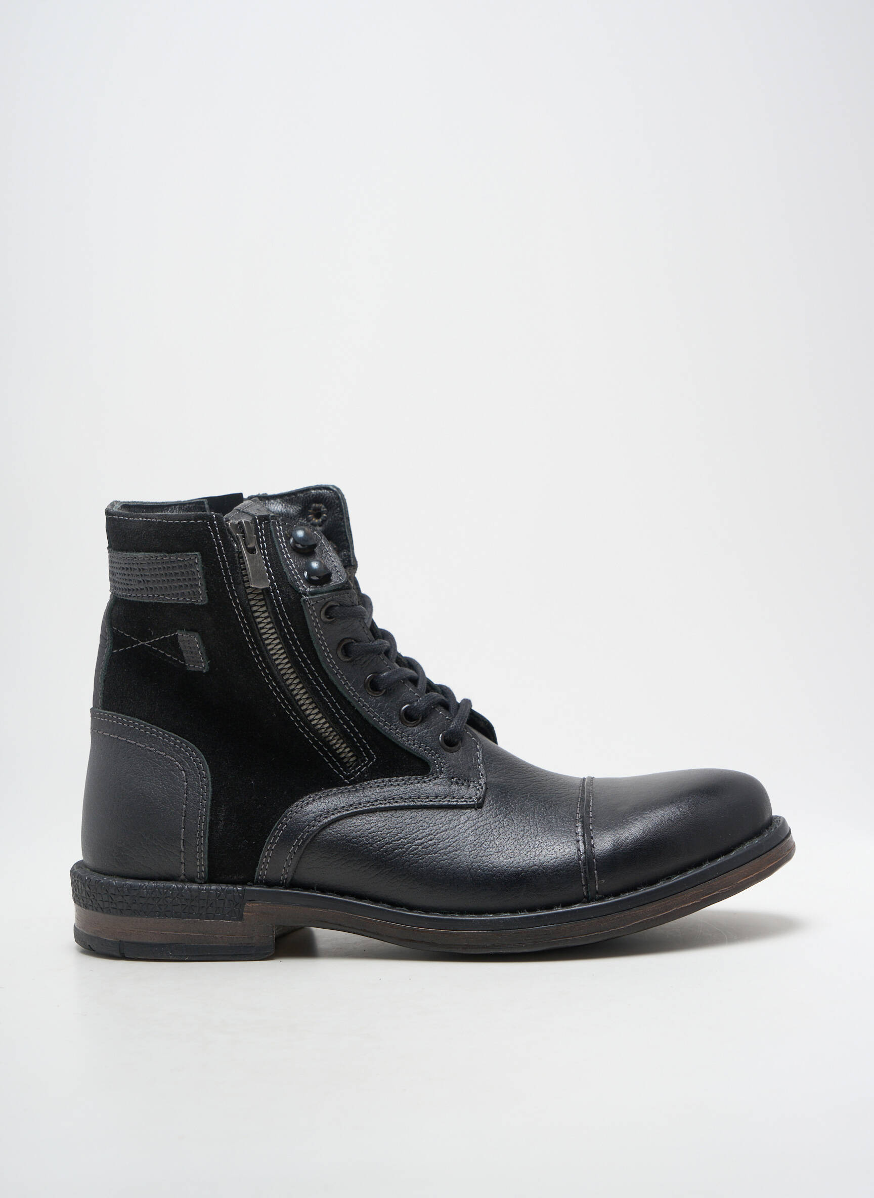 Batai/botai satino audinys žemas kulnas juodas HOOPER SHOES vyras