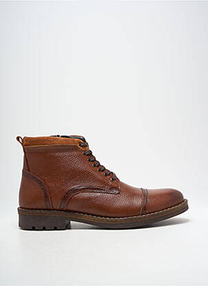 Batai/botai satino audinys žemas kulnas rudas HOOPER SHOES vyras