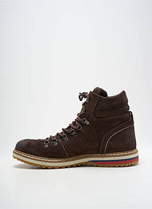 Bėgimo bateliai nubuko audinys apvalus mygtukas rudas HOOPER SHOES vyras