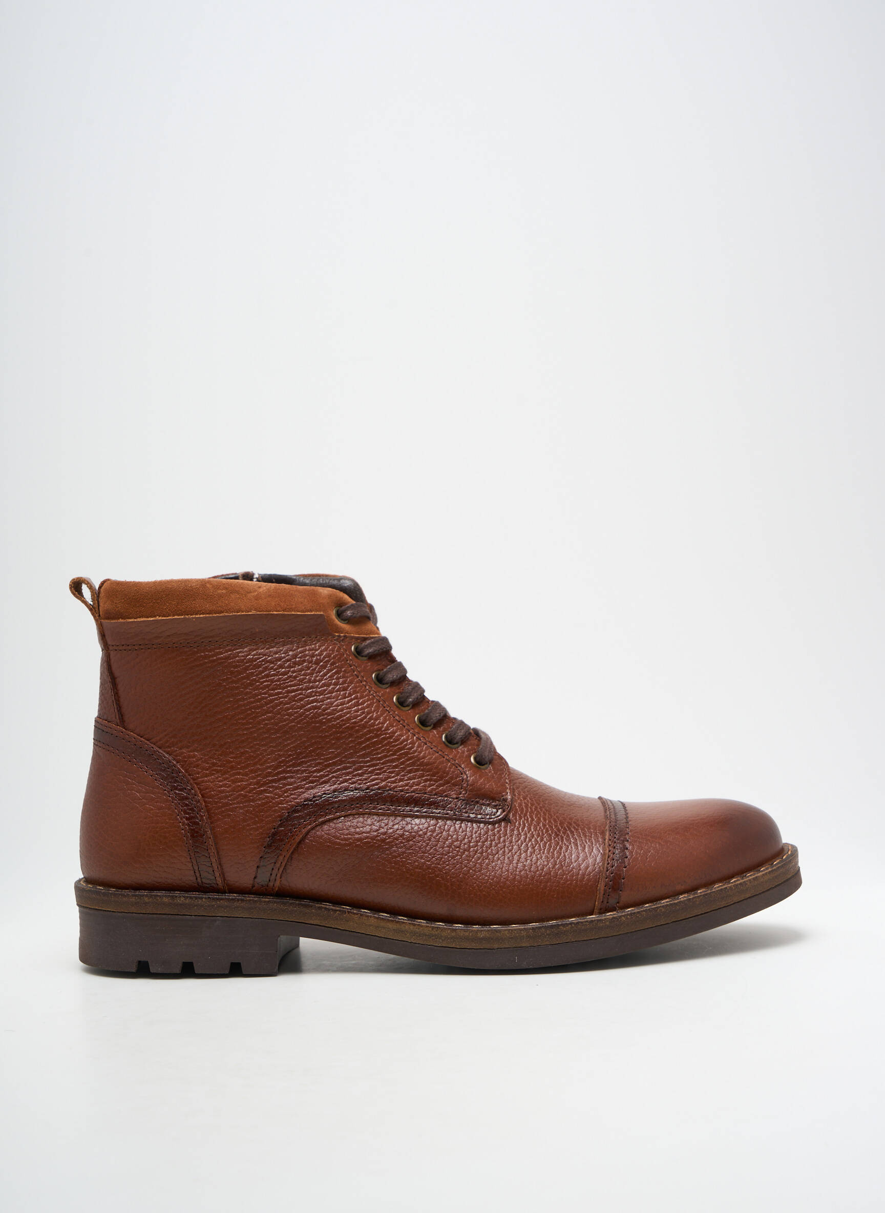 Batai/botai satino audinys žemas kulnas rudas HOOPER SHOES vyras