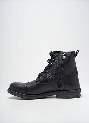 Batai/botai satino audinys žemas kulnas juodas HOOPER SHOES vyras