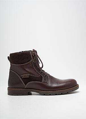 Batai/botai satino audinys žemas kulnas rudas HOOPER SHOES vyras