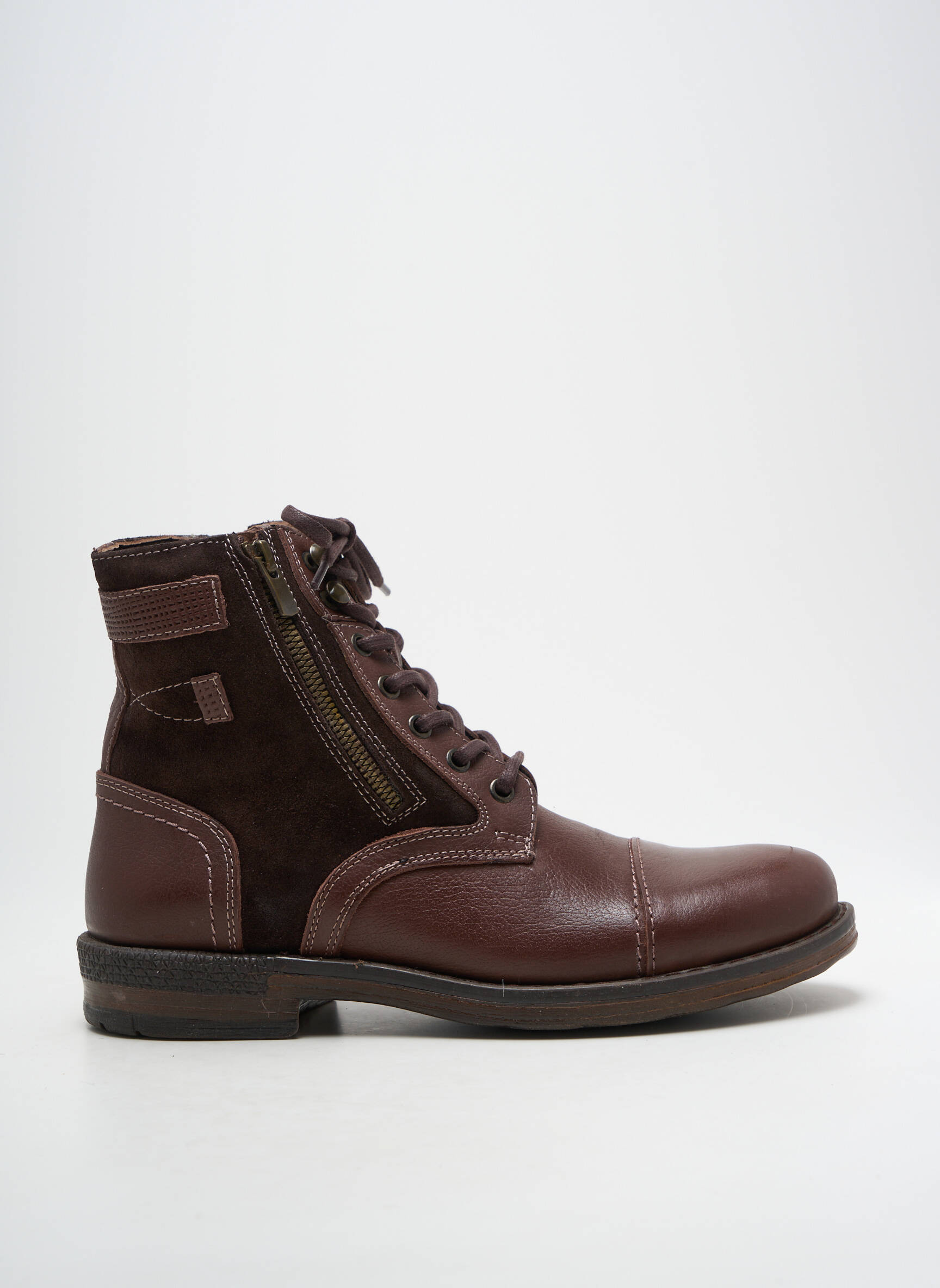 Batai/botai satino audinys žemas kulnas rudas HOOPER SHOES vyras