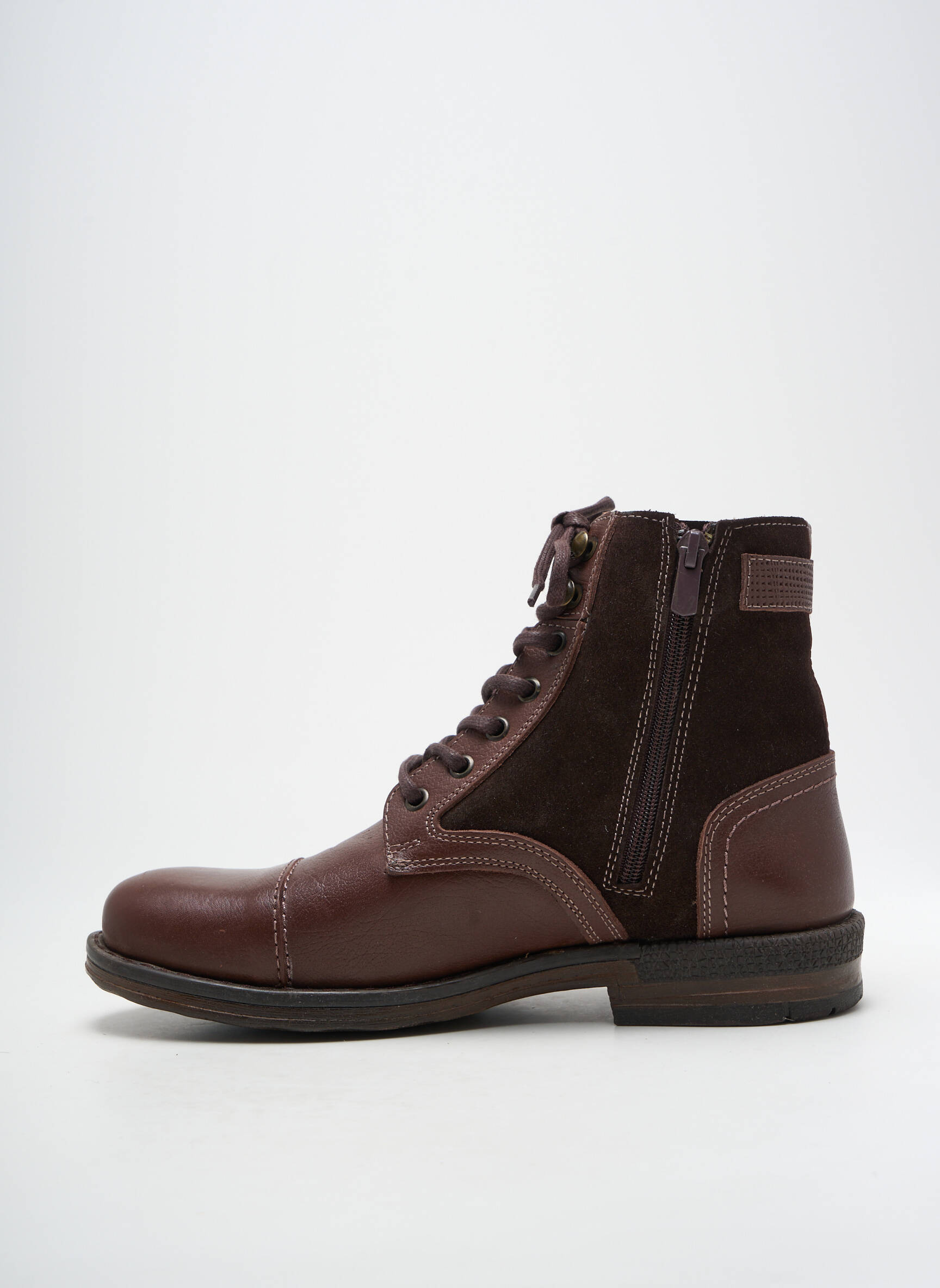 Batai/botai satino audinys žemas kulnas rudas HOOPER SHOES vyras